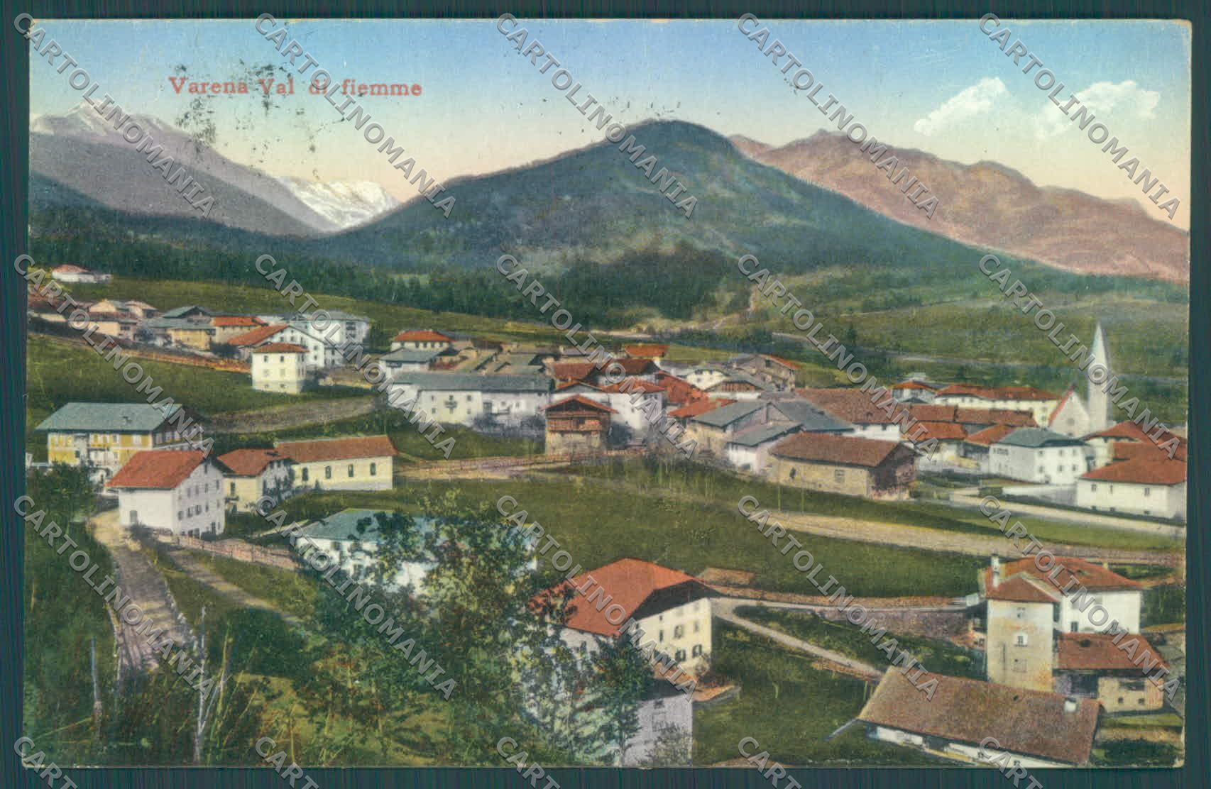 Trento Varena Val di Fiemme cartolina ZC5746 – fronte