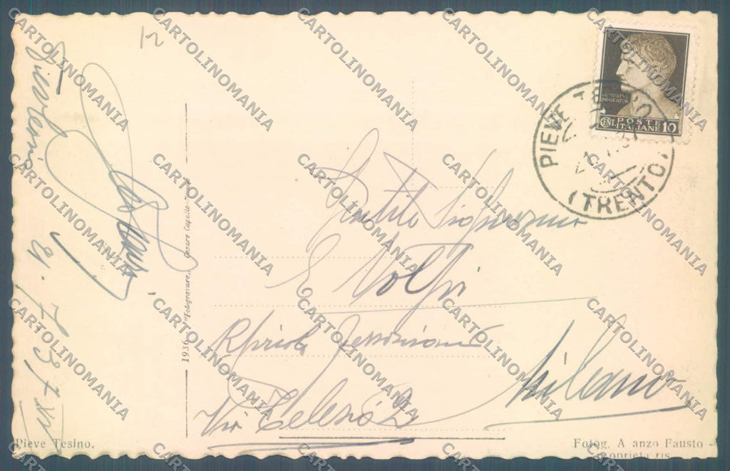 Trento Pieve Tesino cartolina ZC5765 – retro