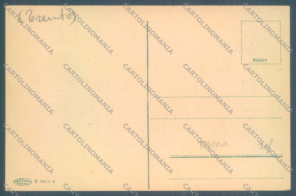 Trento Tesero cartolina ZC5783 – retro