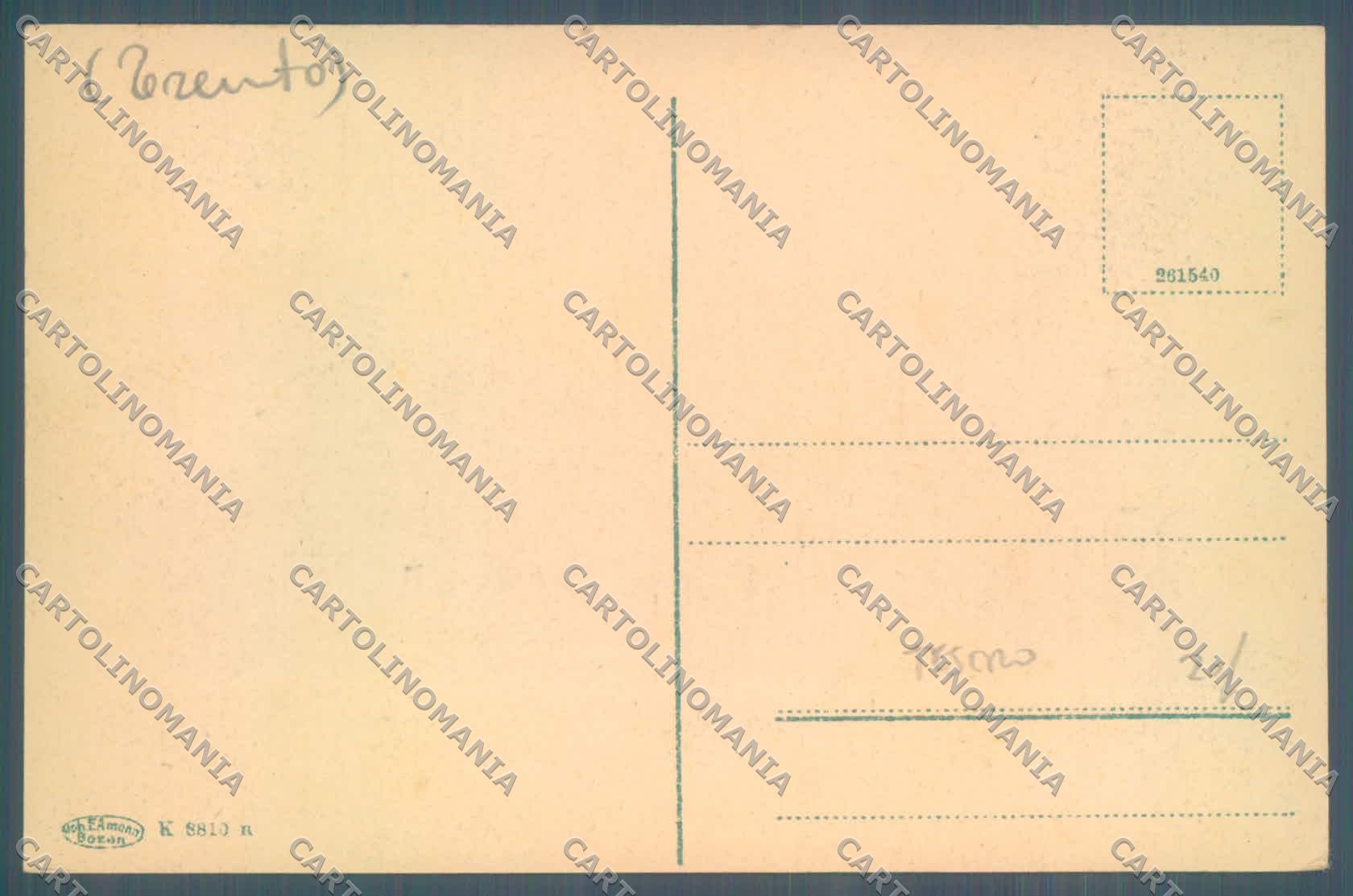 Trento Tesero cartolina ZC5783 – retro