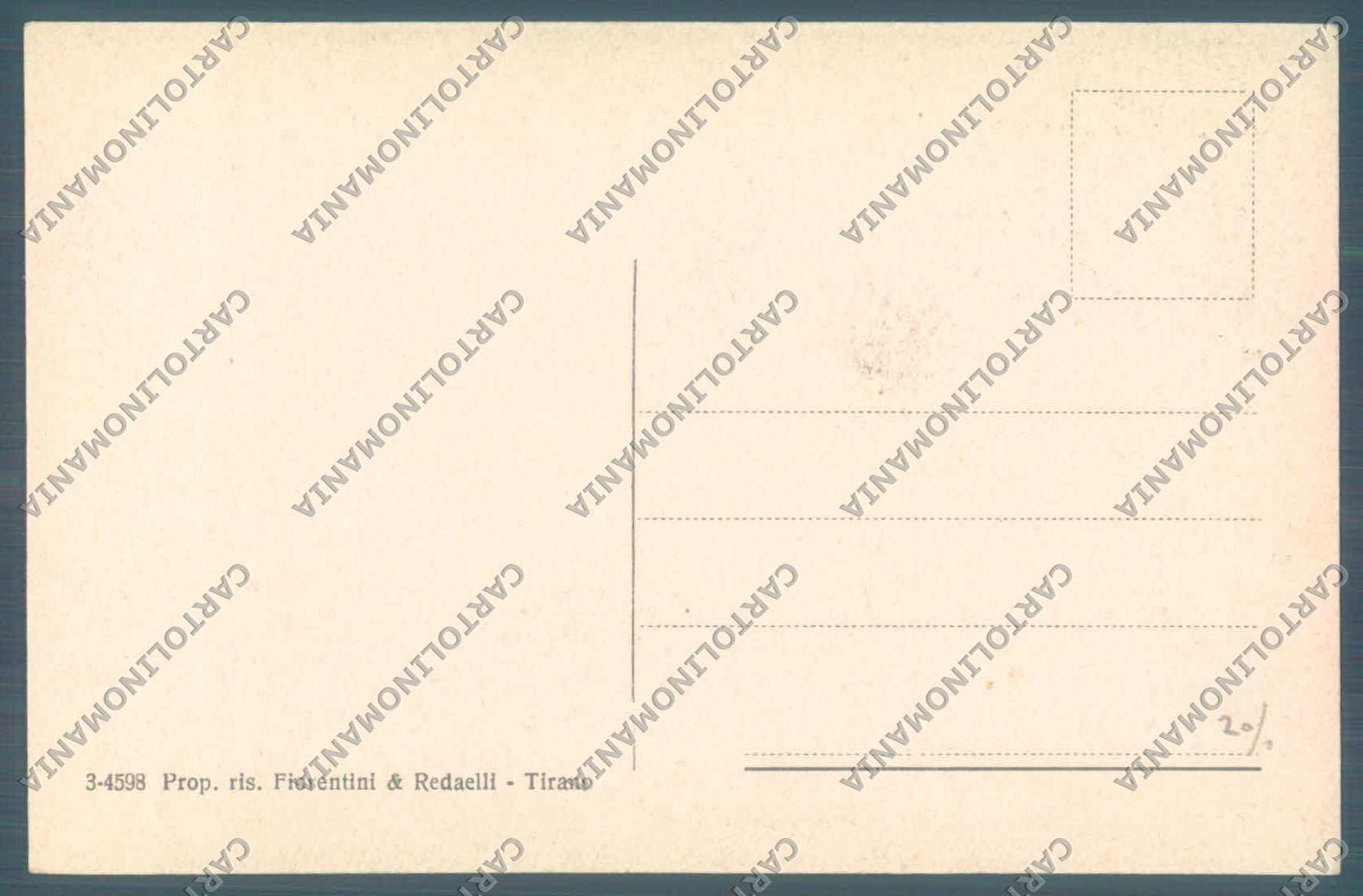 Bolzano Stelvio Tre Sante Fontane cartolina ZC5788 – retro