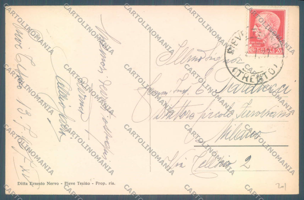 Trento Pieve Tesino Foto cartolina ZC5798 – retro