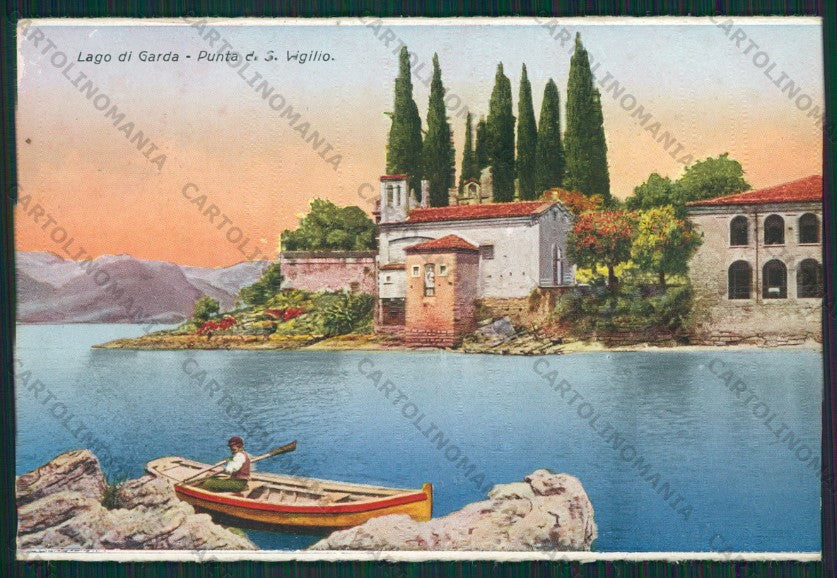 Verona Garda Punta San Vigilio Lago di Garda Barca cartolina ZC5843 – fronte
