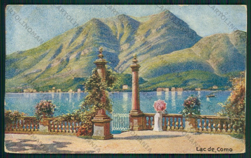 Como Città Lago di PIEGHE cartolina ZC5855 – fronte