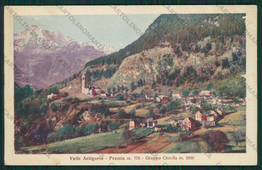 Verbania Premia Valle Antigorio Gruppo Cistella ABRASA cartolina ZC5907 – fronte