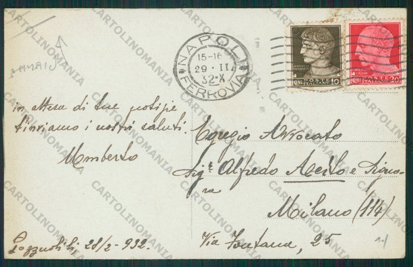 Napoli Pozzuoli PIEGHE cartolina ZC5926 – retro