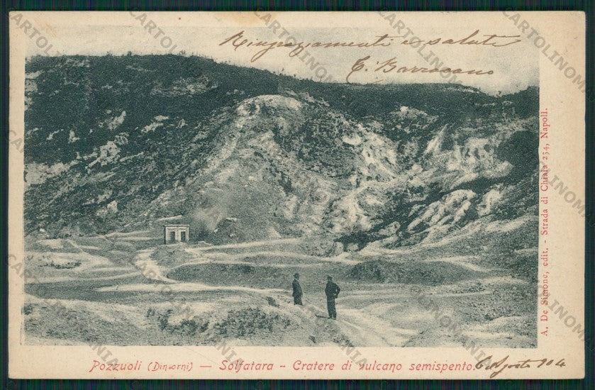 Napoli Pozzuoli Solfatara cartolina ZC5929 – fronte