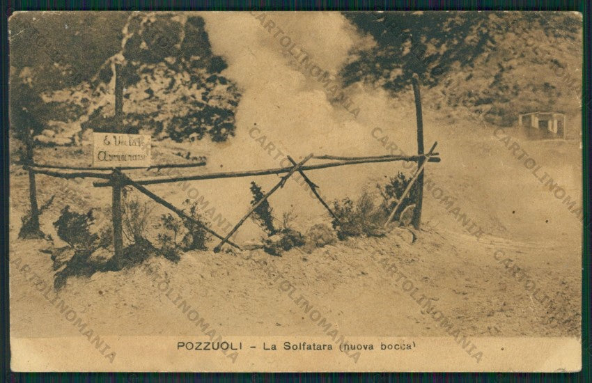 Napoli Pozzuoli Solfatara PIEGHE cartolina ZC5932 – fronte