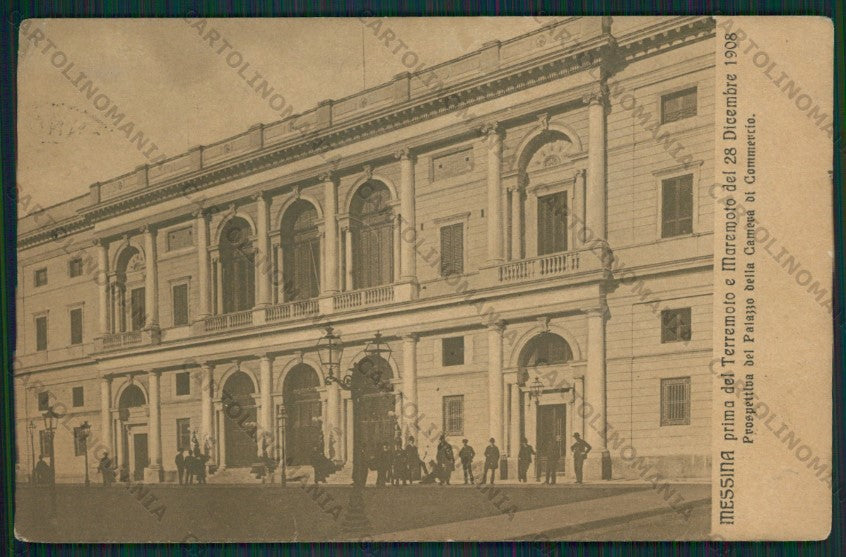 Messina Città Palazzo Camera Commercio PIEGHE cartolina ZC5961 – fronte