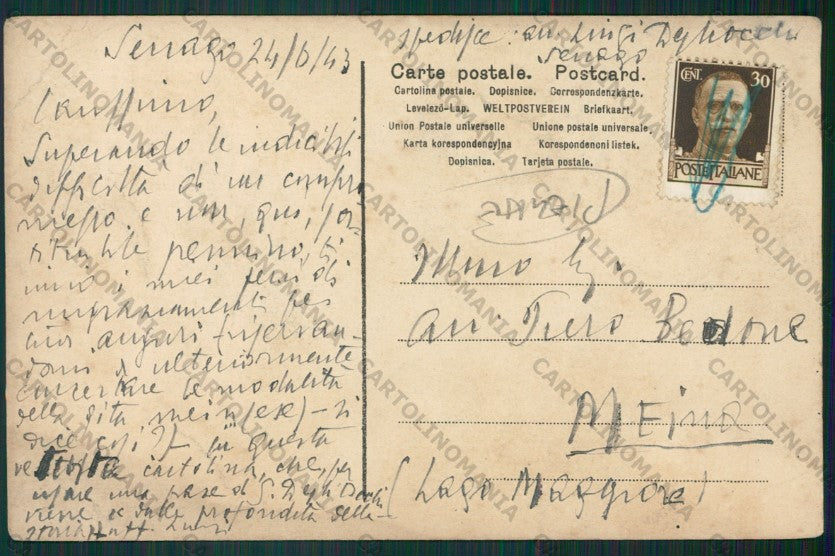 Messina Città Palazzo Camera Commercio PIEGHE cartolina ZC5961 – retro
