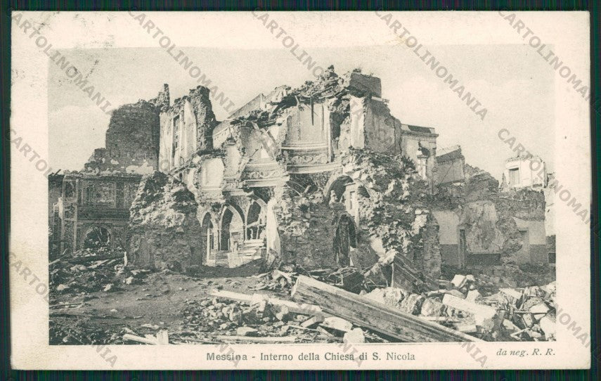 Messina Città Terremoto cartolina ZC5966 – fronte