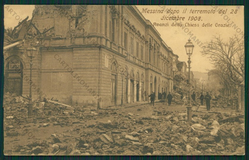 Messina Città Terremoto cartolina ZC5971 – fronte