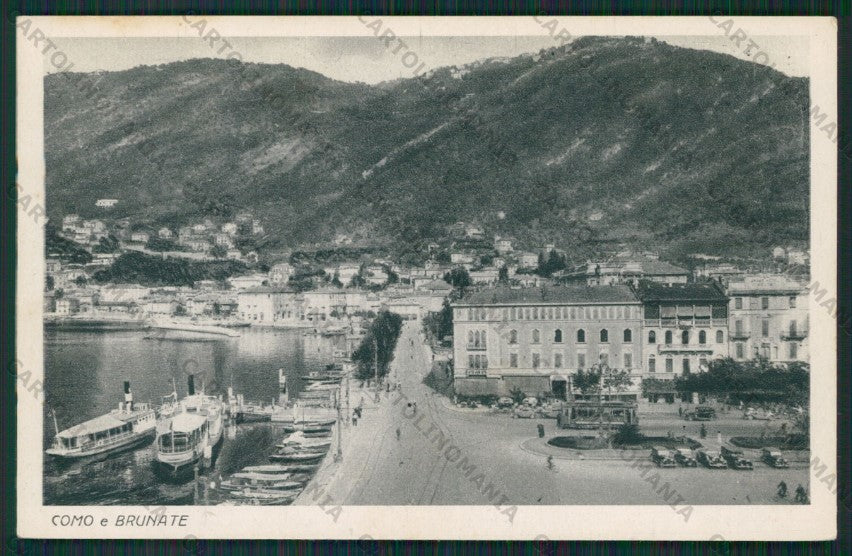 Como Brunate Lago di Battelli cartolina ZC5973 – fronte