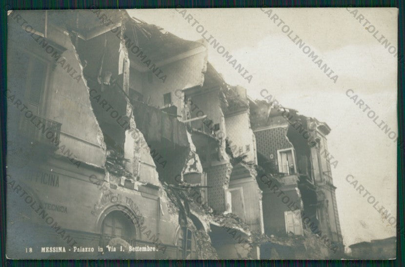 Messina Città Terremoto Foto cartolina ZC6004 – fronte