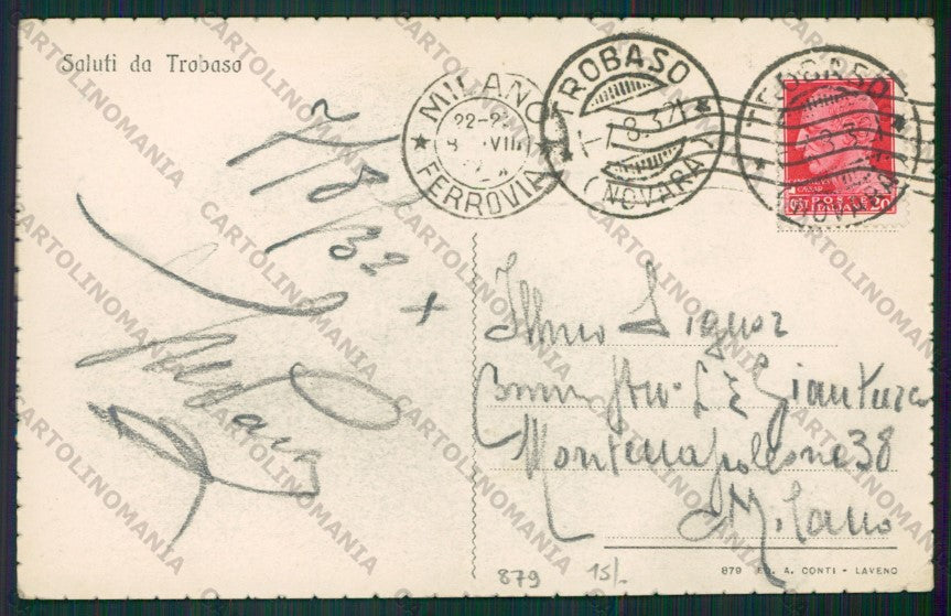 Verbania Trobaso lago Maggiore cartolina ZC6016 – retro