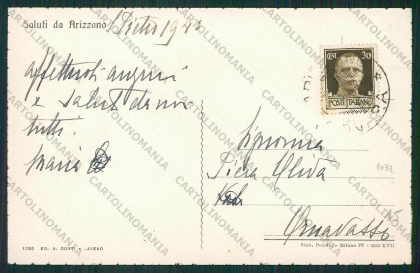 Verbania Arizzano cartolina ZC6027 – retro