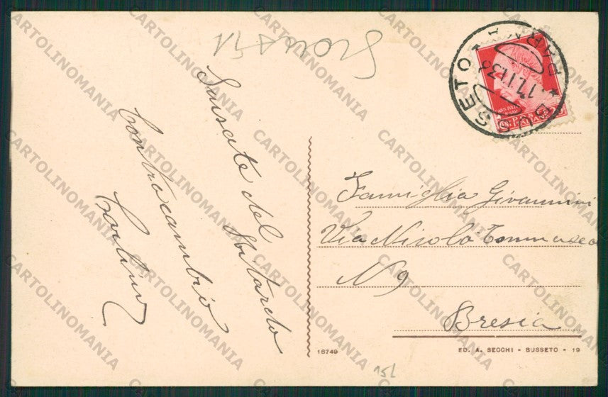 Parma Busseto Teatro SCOLLATA cartolina ZC6033 – retro