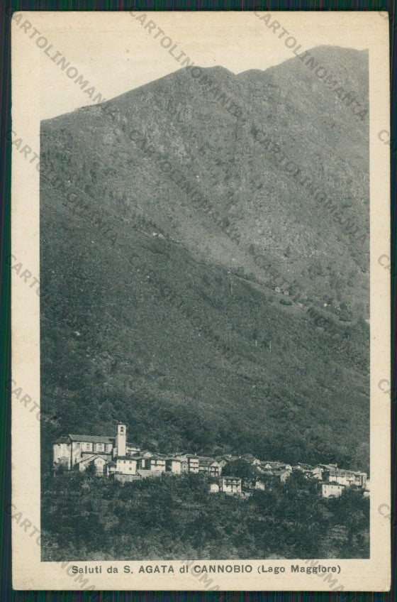 Verbania Cannobio Sant'Agata di PIEGA cartolina ZC6044 – fronte