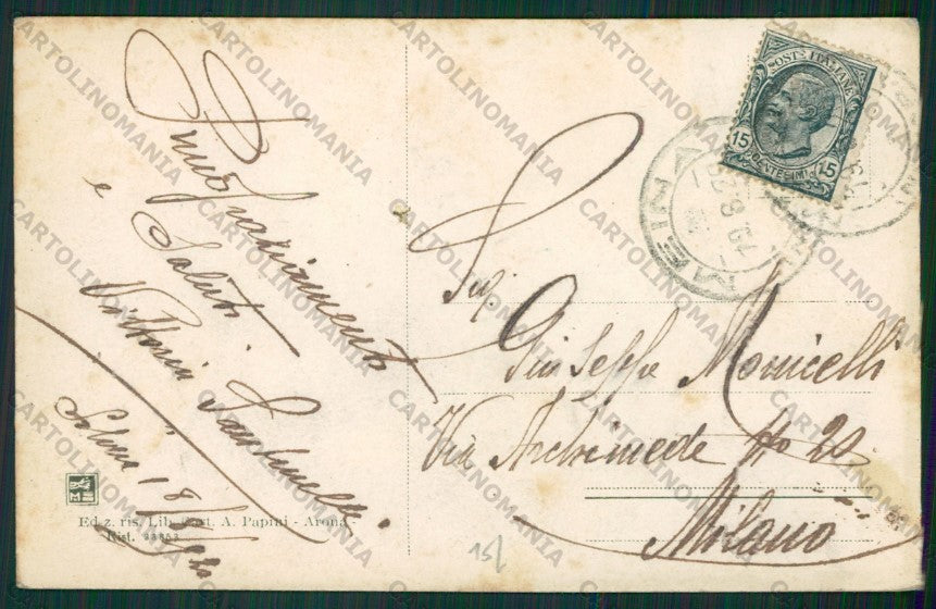 Novara Meina Silvera Lago Maggiore cartolina ZC6055 – retro