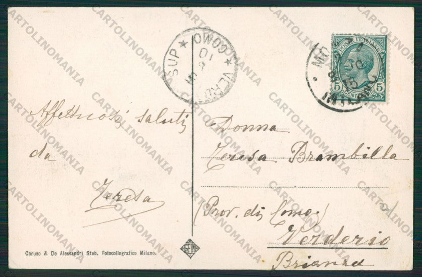 Milano Monza Cappella Espiatoria Savoia cartolina ZC6097 – retro