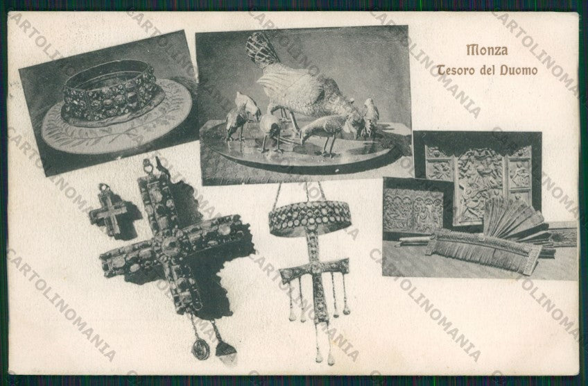 Milano Monza Tesoro del Duomo PIEGA cartolina ZC6105 – fronte