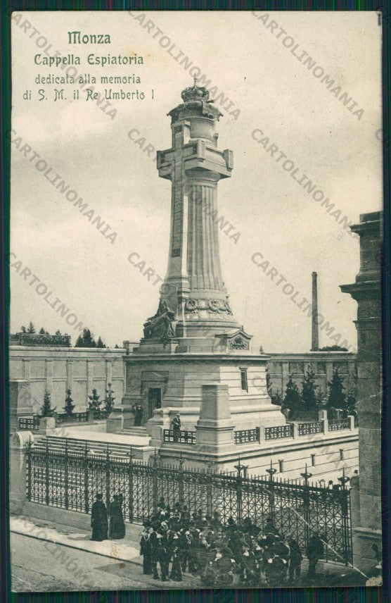 Milano Monza Cappella Espiatoria Savoia PIEGA cartolina ZC6137 – fronte