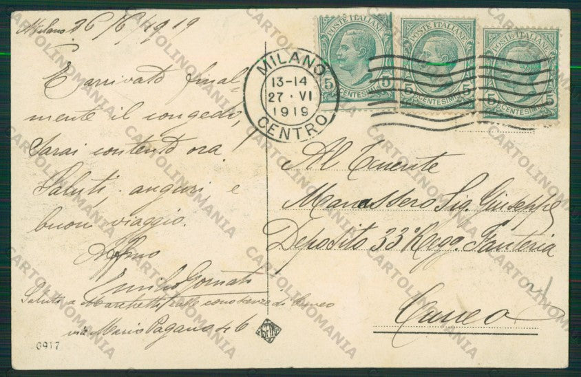 Milano Monza Cappella Espiatoria Savoia cartolina ZC6138 – retro