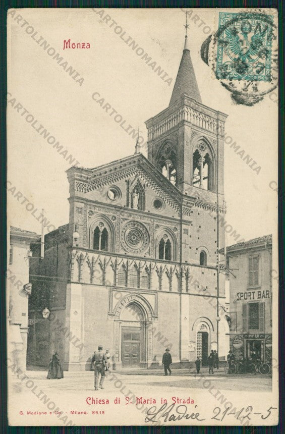 Milano Monza PIEGHINA cartolina ZC6142 – fronte