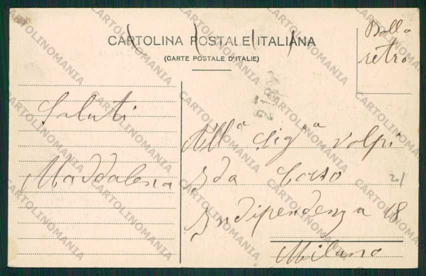 Milano San Colombano al Lambro Castello Belgioioso cartolina ZC6152 – retro