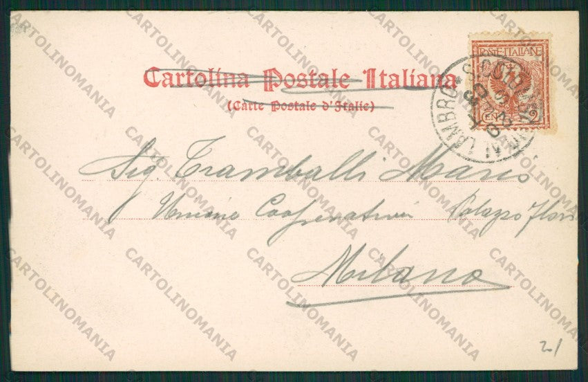 Milano San Colombano al Lambro Castello Belgioioso cartolina ZC6153 – retro