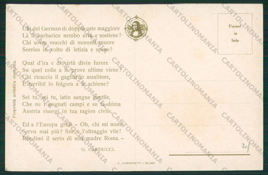Milano Legnano Carducci cartolina ZC6160 – retro