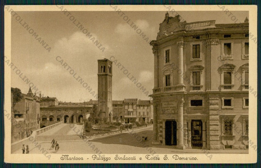 Mantova Città Palazzo Sindacati cartolina ZC6167 – fronte