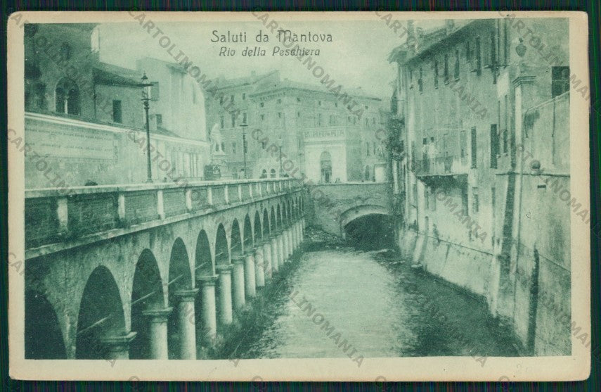 Mantova Città Rio della Peschiera cartolina ZC6174 – fronte