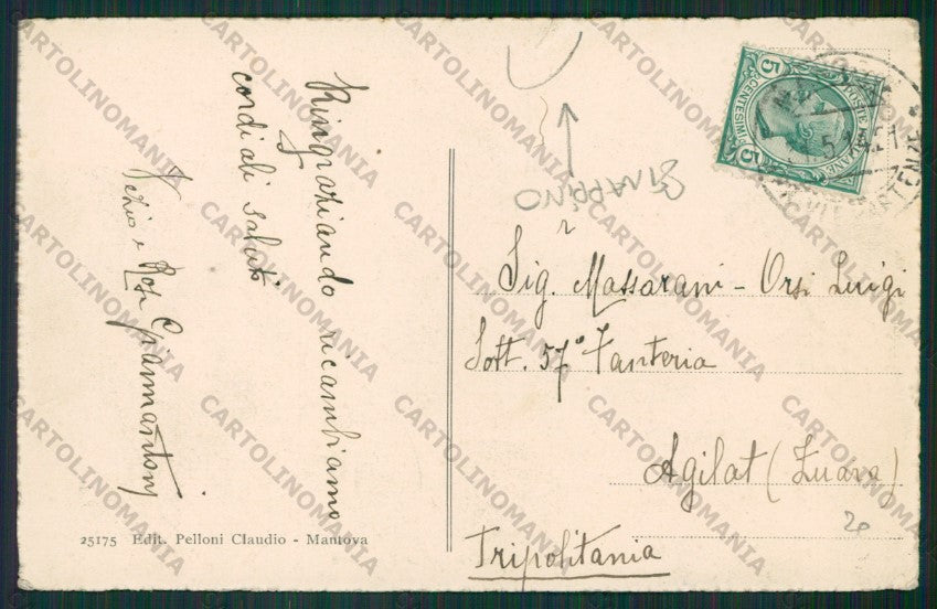 Mantova Città Banca STRAPPINO cartolina ZC6202 – retro