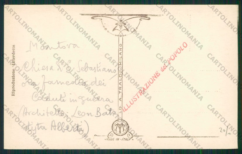 Mantova Città Famedio Foto cartolina ZC6213 – retro