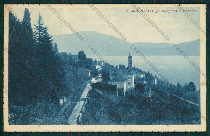 Novara San Maurizio Lago Maggiore PIEGA cartolina ZC6257 – fronte