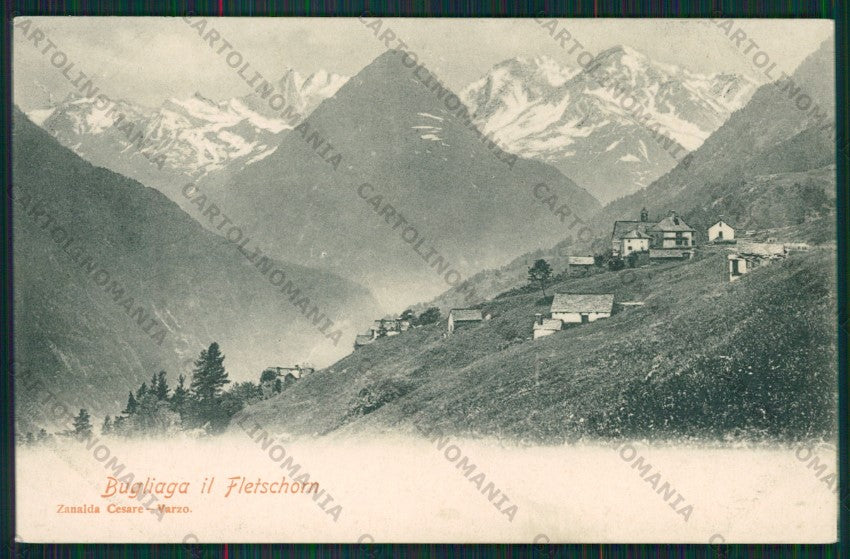 Verbania Trasquera Bugliaga Fletschorn cartolina ZC6269 – fronte
