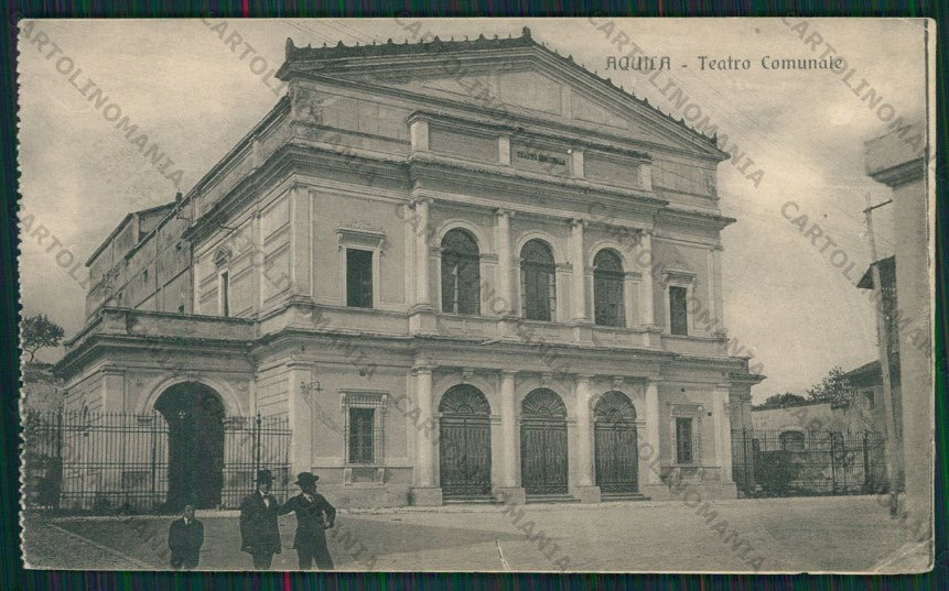 L'Aquila Città Teatro SCOLLATA cartolina ZC6274 – fronte
