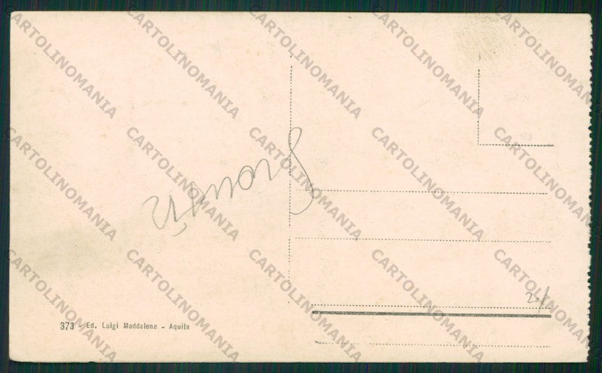 L'Aquila Città Teatro SCOLLATA cartolina ZC6274 – retro