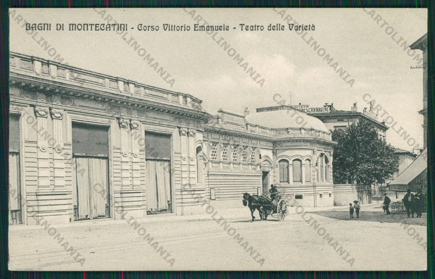 Pistoia Montecatini Bagni di Teatro Carro cartolina ZC6278 – fronte