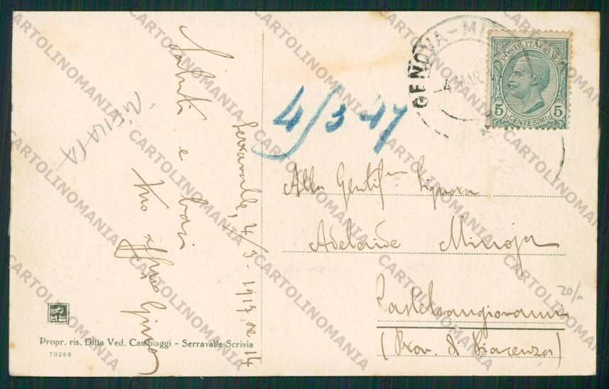 Alessandria Serravalle Scrivia RIFILATA cartolina ZC6289 – retro