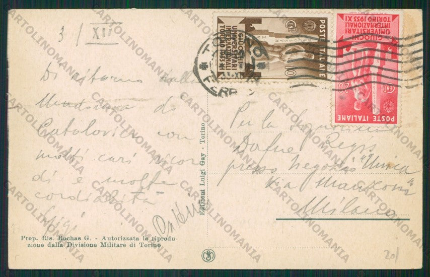 Torino Oulx Chateau Beaulard cartolina ZC6298 – retro