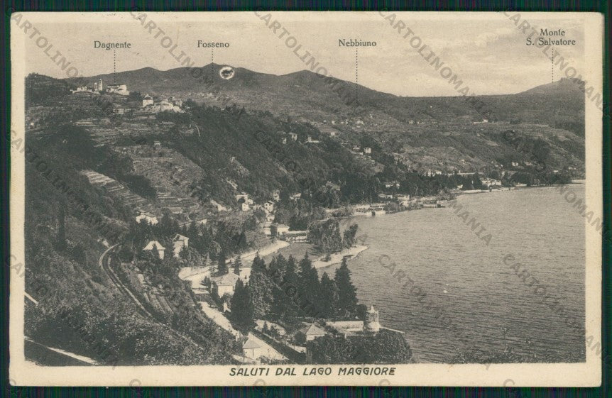 Novara Nebbiuno Dagnente Fossegno Lago Maggiore SCOLLATA cartolina ZC6316 – fronte