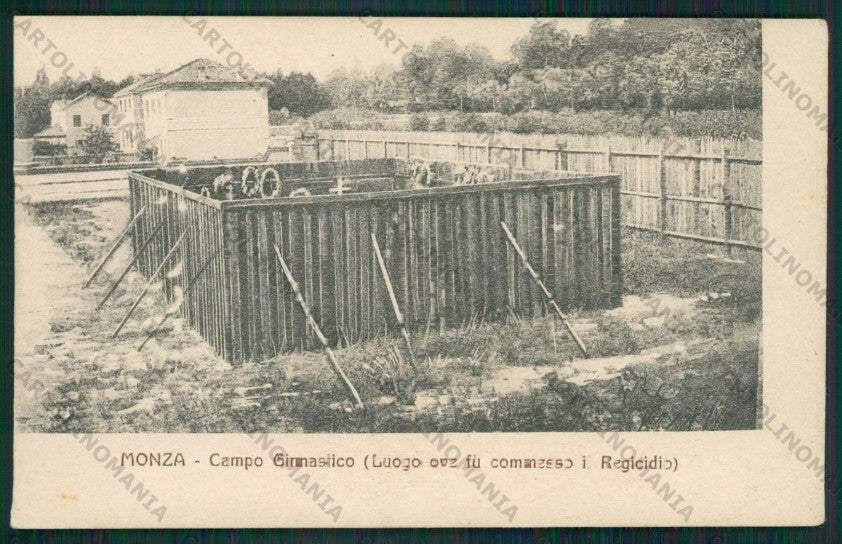 Milano Monza Città Campo Ginnastico Regicidio Savoia cartolina ZC6350 – fronte