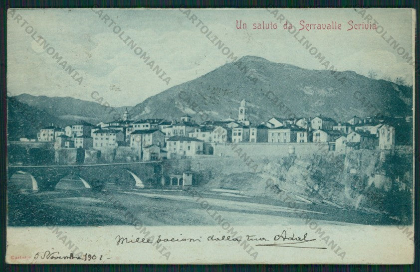 Alessandria Serravalle Scrivia REINCOLLATA RETRO SOSTITUITO cartolina ZC6418 – fronte