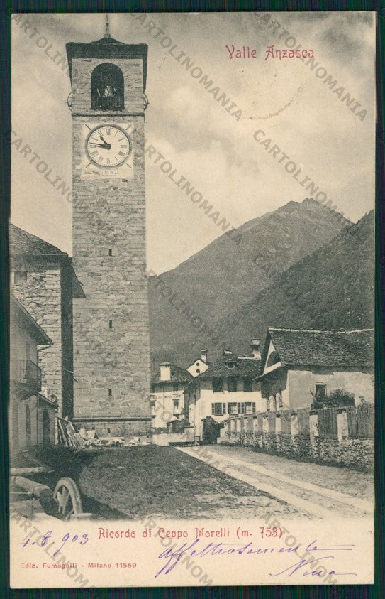 Verbania Ceppo Morelli Valla Anzasca cartolina ZC6420 – fronte