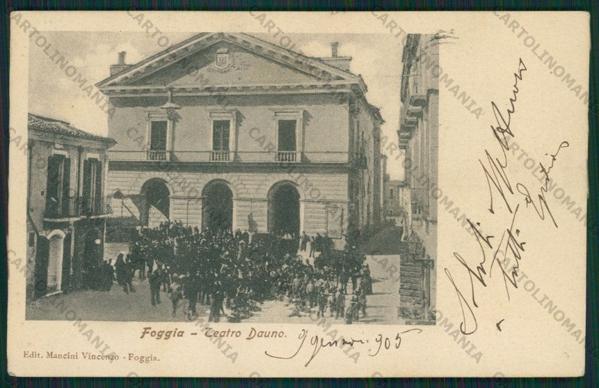 Foggia Città Teatro cartolina ZC6461 – fronte