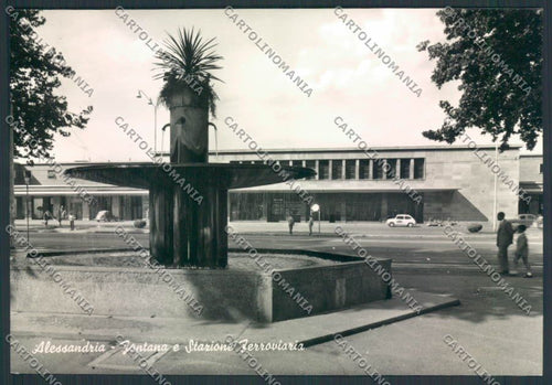 Alessandria Stazione Foto FG cartolina ZF0009 – fronte