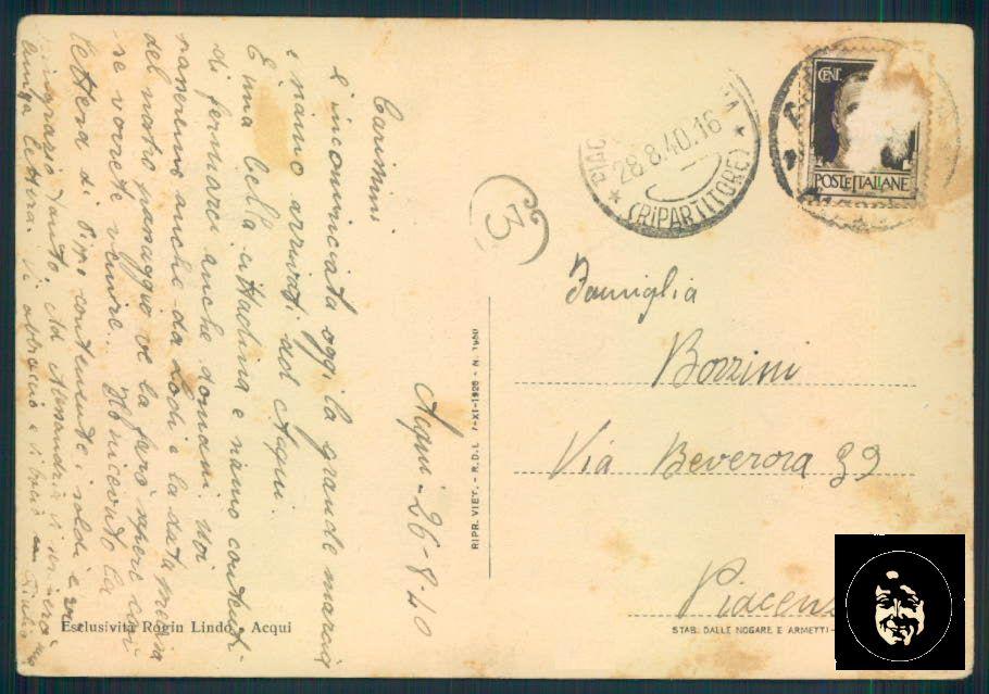Alessandria Acqui PIEGA FG cartolina ZF0012 – retro