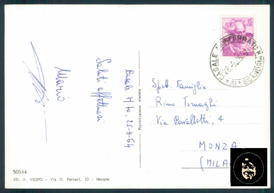 Alessandria Casale Monferrato Foto FG cartolina ZF0023 – retro